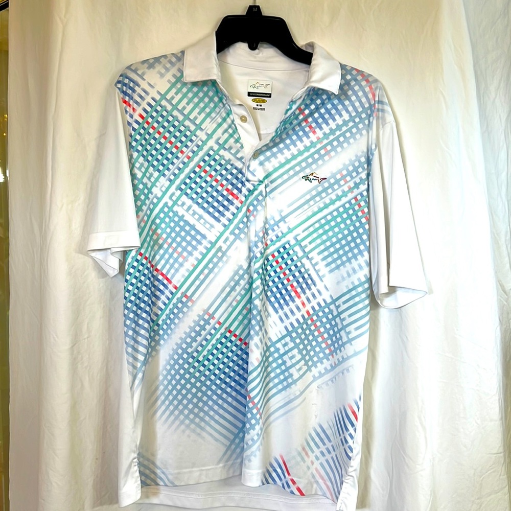 Men’s Greg Norman gold shirt
